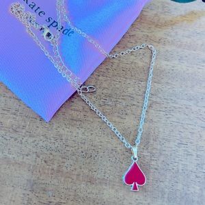 Kate Spade Everyday Red Spade Classic Necklace